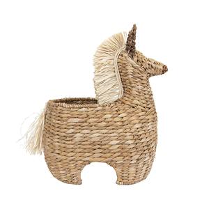 Panier en jacinthe d'eau tressé en forme de cheval, panier de rangement fait main, vente en gros, écologique, fabriqué au Vietnam - Product Image 4