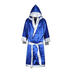 High Quality Custom Logo Cotton and Satin <b>Boxing</b> Gown Coolers New Arrival <b>Robes</b> - Product Image 5