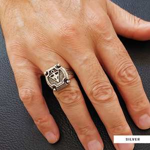 Bague de diplôme universitaire unisexe BOJ RCJ Ring 010 personnalisée en argent et diamant, cadeau pour occasions spéciales, prix bas, offre exceptionnelle - Product Image 3