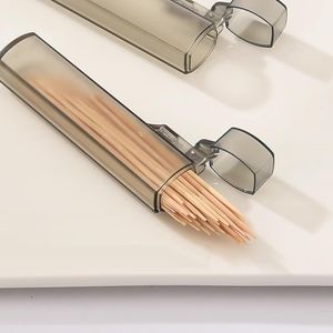 Dispenser Portatile per Stuzzicadenti in Plastica a 5 Pezzi, Contenitore Tascabile Facile da Trasportare, Ideale per Viaggi - Product Image 3