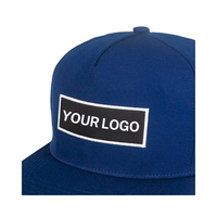 Casquettes de golf classiques à visière plate structurée de qualité export, 5 panneaux, snapback, logo personnalisé, broderie 2D, casquette de sport performante