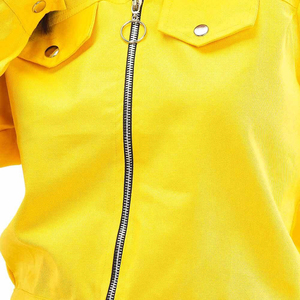 Conjunto Deportivo para Mujer, Chaqueta Corta con Cierre y Pantalones Jogger, Diseño Sólido, Cortavientos para Correr - Product Image 5