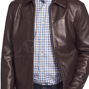 Chaqueta de Cuero para Hombre de Alta Calidad, Chaqueta de Cuero Marrón para Hombre, Último Diseño 2026, Chaquetas de Cuero Genuinas para Invierno - Product Image 3