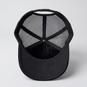 Gorra Trucker de Malla de Terciopelo Negra Personalizable al por Mayor, de 5 Paneles, Ajustable, Unisex, INJAE IA-20260728-P44 para Uso Casual al Aire Libre - Product Image 5