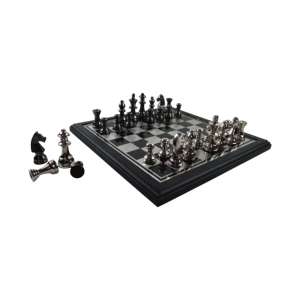 Elegante Juego de Ajedrez de Metal con Piezas Decorativas para Regalo Premium y Decoración del Hogar - Product Image 6