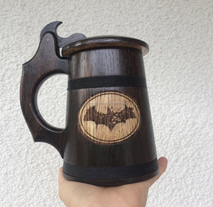 Wooden <b>Coffee</b> Mug with Insulation Eco Friendly Solid Wood Unique Design Made in India - Product Image 3