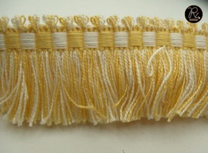 Ribete de encaje con flecos de yute al por mayor con adornos decorativos de poliéster ecológico para exportación a granel a precio de fábrica desde India - Product Image 2