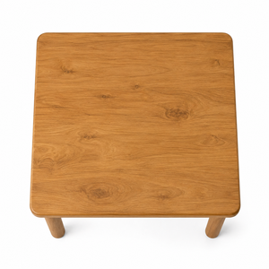 Modern Scandinavian Teak Dining <b>Table</b> <b>Square</b> Shape Stable Design Durable Home Furniture 2 Seater Solid Wood Legs Hotel School - Product Image 3