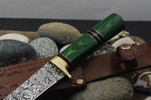 Handmade Stainless Steel Industrial Grade Fillet Knife Wood Handle Professional Fish Fillet Knives Leather Sheath Tarj - Product Image 4
