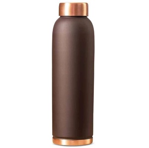 Botella de Cobre de Calidad Estándar de 1L para Oficina y Gimnasio, Botella de Agua Fría y Caliente de Proveedor Indio - Product Image 1