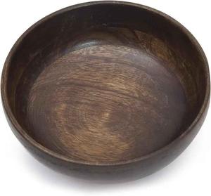 ชามไม้ทำมือ ชามสลัดไม้ธรรมชาติ ภาชนะใส่อาหารสำหรับครัวและโต๊ะอาหาร ขายส่ง - Product Image 3