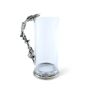 Jarra de Metal Rústica Hecha a Mano, Florero de Lujo para Arreglos Florales, Jarras y Recipientes de Metal Martillado de Estilo Industrial, Elegante, Rústico y Ecológico - Product Image 3