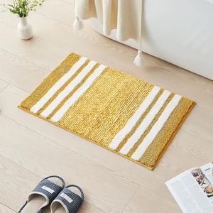 Tapis de bain rayé en coton 100% tufté, doux, absorbant, antidérapant, qualité hôtelière sur mesure OEM - Product Image 4