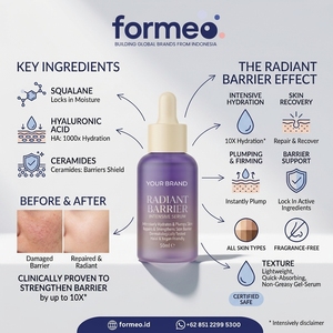 Sérum Visage Anti-Âge et Anti-Rides Bio OEM/ODM à la Vitamine C et au Rétinal – Huile Réparatrice Naturelle pour Soins de la Peau - Product Image 1