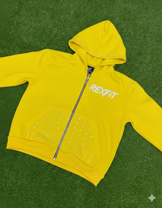 Sweat-shirts à capuche avec logo sérigraphié, en molleton de coton épais, prix direct usine, strass personnalisés, fabricant de premier plan - Product Image 6