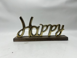 Sculpture de table contemporaine en aluminium, lettre capitale, statue décorative en métal, art alphabétique pour salon, bureau, console - Product Image 4