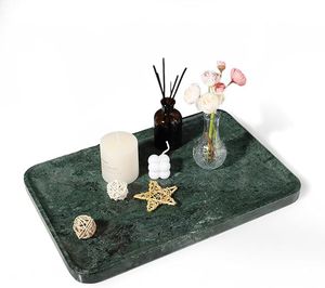 Irregular Shape Marble <b>Decorative</b> <b>Plate</b> Green Stone Jewelry Display Tray Oriental Style Vanity Organizer Wedding Table Decor - Product Image 4