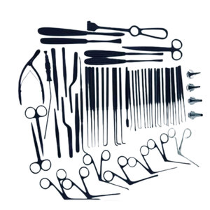 Juego de Instrumentos Quirúrgicos ORL Manuales para Microcirugía de Oído con Logotipo Personalizado, Paquete de 60 Piezas Mixtas, Lote de Timpanoplastia, Recubrimiento Negro, Reutilizables, MOL - Product Image 4