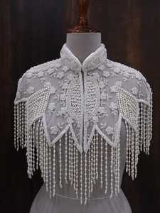 Multiple Colors Haute Couture Dress Decoration Gold <b>White</b> Beading Trimming Beaded Trim Fringe - Product Image 4