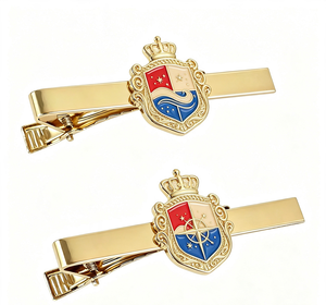 Pinces à <span class=keywords><strong>cravate</strong></span> personnalisées de couleur or, de qualité supérieure, emballées avec soin, avec logo personnalisé, service OEM professionnel sans tracas, vente en gros - Product Image 2