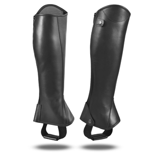 Polainas de Cuero de Primera Calidad para Deportes al Aire Libre, Estilo Occidental, para Carreras de Caballos, Productos Ecuestres - Product Image 1