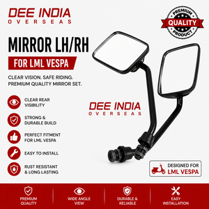 Rétroviseur de moto gauche/droite pour LML Vespa |   Ensemble de rétroviseurs latéraux - Product Image 3