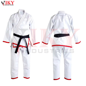 Judogi con Cinturón, Resistente para Entrenamiento y Competición, Transpirable, 100% Algodón, Ropa de Artes Marciales con Corte Automatizado, Trajes de Judo - Product Image 5
