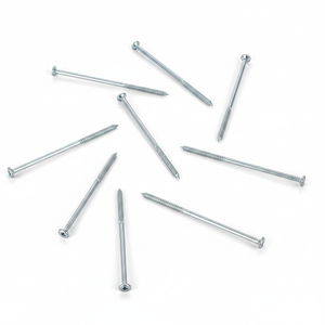 Tornillos parciales de cabeza ranurada de acero al carbono con doble extremo zincado, métricos/pulgadas, grado industrial PDC, clase 4.8 6.8, para fijación de madera - Product Image 6