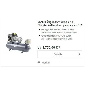 Compressore d'Aria: Compressori a Pistone - Product Image 1