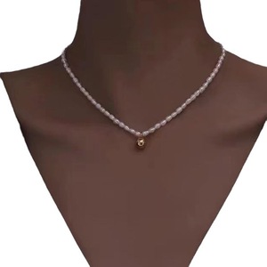 Collier en perles naturelles d'eau douce pour Xiaomi, pendentif de style chinois, doux, élégant, tempérament, ensemble de bijoux deux pièces - Product Image 5