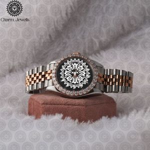 Reloj de Lujo para Hombre Charm Jewells, Caja de Acero Inoxidable, Esfera Analógica de 40 mm, Cierre Oculto con Botón, Cristal, Mecánico, 10 Bar - Product Image 1