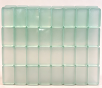 Tuiles de Mahjong Américaines Funky Trade Modern Garden Glow Matcha GreenGreen Pearl, 160 pièces avec motifs de jardin et floraux fantaisistes
