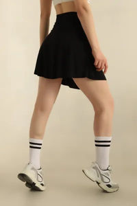 Conjunto Deportivo para Mujer, Cómodo y Suave, con Falda Plisada, Transpirable, para Gimnasio y Fitness de Verano, Tallas Grandes, Diseño Simple con Logotipo Frontal - Product Image 5