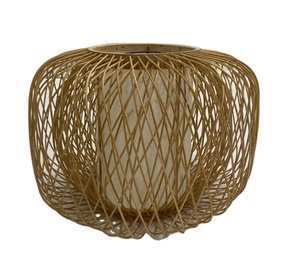 Pantalla de Lámpara Redonda de Bambú Tejido Ecológica - Decoración Sostenible para Hogares, Restaurantes, Hoteles y Resorts - Product Image 1