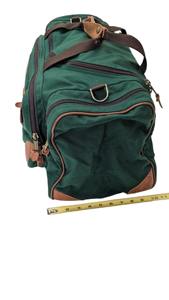 Sac de voyage week-end en toile et cuir, grande capacité, durable, imperméable, avec fermeture éclair, fournisseur OEM, LCTB-0087 - Product Image 6