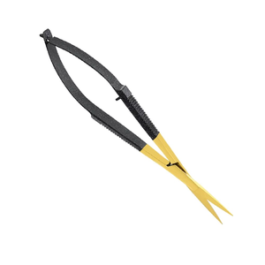 Micro-ciseaux Castroviejo Premium TC 12 cm avec inserts en carbure de tungstène, acier inoxydable de haute qualité, outil de microchirurgie supérieur - Product Image 2