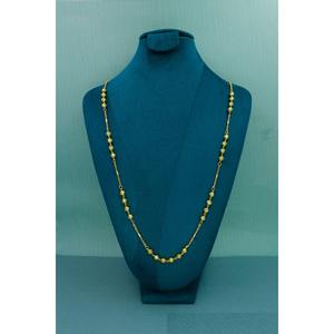 Dubai 24K Gold Plated Women's Chain Mala Necklaces Fashion Jewelry with Brass for <b>Wedding</b> Occasions Indian Trandying Chain Mala - Product Image 3