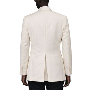 Chaqueta de gala con solapa tipo shawl, estilo griego formal, con corte a medida, tela premium y estilo clásico elegante para eventos especiales - Product Image 2