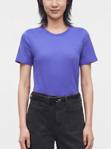 เสื้อยืดผู้หญิงแบบ OEM สั่งทำพิเศษ ผ้าฝ้ายออร์แกนิค 100% เป็นมิตรกับสิ่งแวดล้อม ระบายอากาศได้ดี ไม่เป็นขุย แห้งเร็ว ผ้าเจอร์ซีย์เรียบ จากโรงงาน - Product Image 3