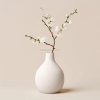 Salon porcelaine planteur fleur Vase personnalisé élégant coquille conception en céramique fantaisie planteur Pot de fleur pour la maison et les hôtels