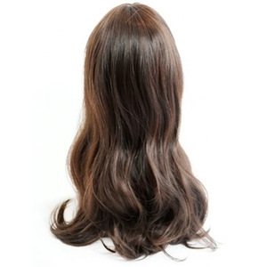 Perruque synthétique coréenne haut de gamme résistante à la chaleur - Perruque naturelle à ondulations lâches et dégradées avec frange pour femmes - Product Image 3
