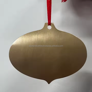 Custom Personalized Modern Eco-Friendly Christmas <b>Ornaments</b> Custom Etched Hollow Metal Brass Stainless Steel <b>Hanging</b> <b>Ornament</b> - Product Image 4
