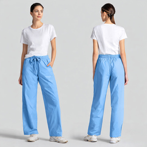 Premium Quality Comfortable Woven Hospital <b>Scrubs</b> Pants Elastic Waist Multi-Pocket <b>Scrubs</b> Pant - Product Image 4