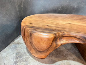Table basse Luxali en bois massif moderne, salon, bois naturel fait main, écologique, durable, design unique - Product Image 6