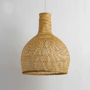 Bamboo <b>Ceiling</b> <b>Light</b> with Handcrafted Woven Design Eco Friendly Material and Warm Lighting Effect for Home and Cafe Decor - Product Image 4