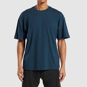 Camiseta de Manga Corta para Hombre, Cuello Redondo, Color Sólido, Corte Regular, Estilo Casual, 100% Algodón Jersey, Transpirable - Product Image 1