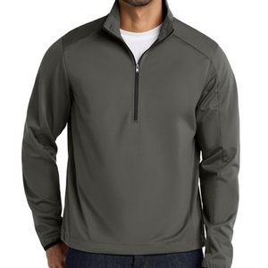 Suéter con capucha de punto para hombre, 100% algodón, manga larga, cuello alto con media cremallera, logotipo bordado personalizado, venta al por mayor 2025 - Product Image 2
