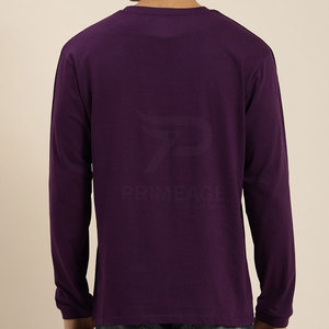 Camisa de algodón de manga larga con diseño de logotipo personalizado para hombre, camisa de manga larga de alta calidad y más vendida - Product Image 3