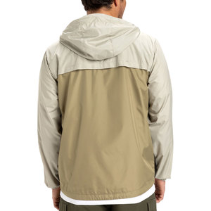 Vestes coupe-vent élégantes pour hommes avec col à capuche et fermeture éclair, couleur unie et motif en promotion - Product Image 2