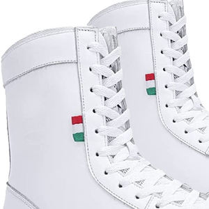 Chaussures de boxe personnalisées pour femmes – Qualité supérieure, légères, en maille respirante, souples, à lacets montants, antidérapantes, professionnelles - Product Image 6